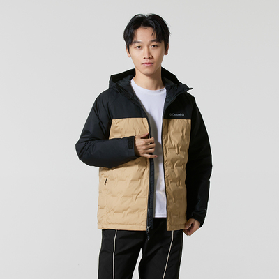 哥伦比亚户外运动服男新款热压金点650鸭绒保暖羽绒服XE4190