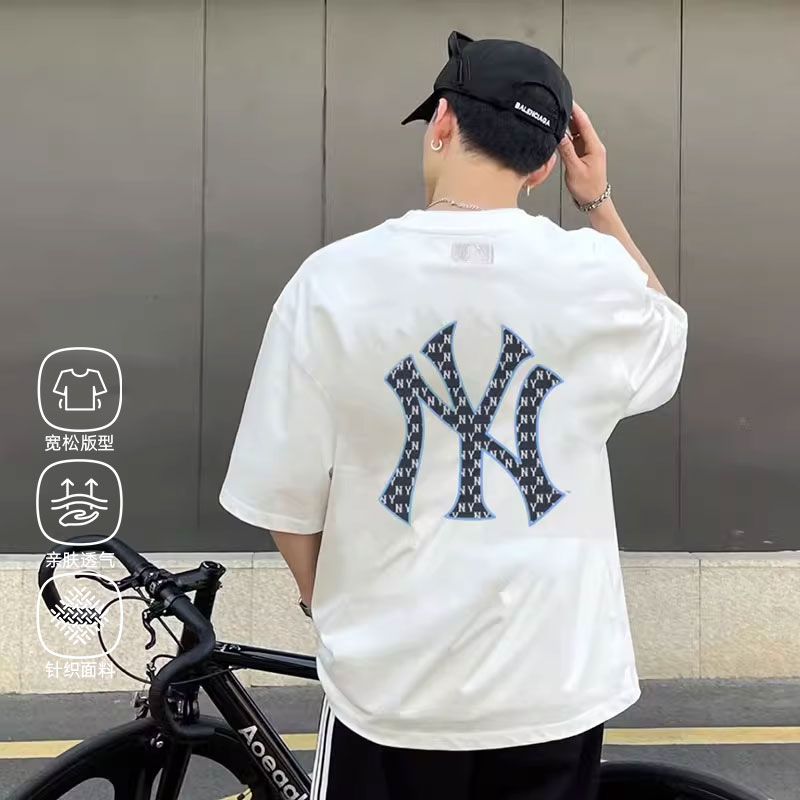 MLB官方 情侣T恤男装女装2025夏季新款宽松休闲上衣运动服短袖潮