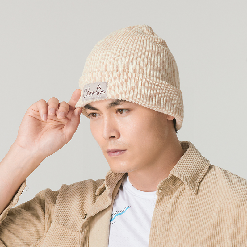 哥伦比亚官方正品帽子男女同款户外休闲绒线帽时尚保暖针织包头帽