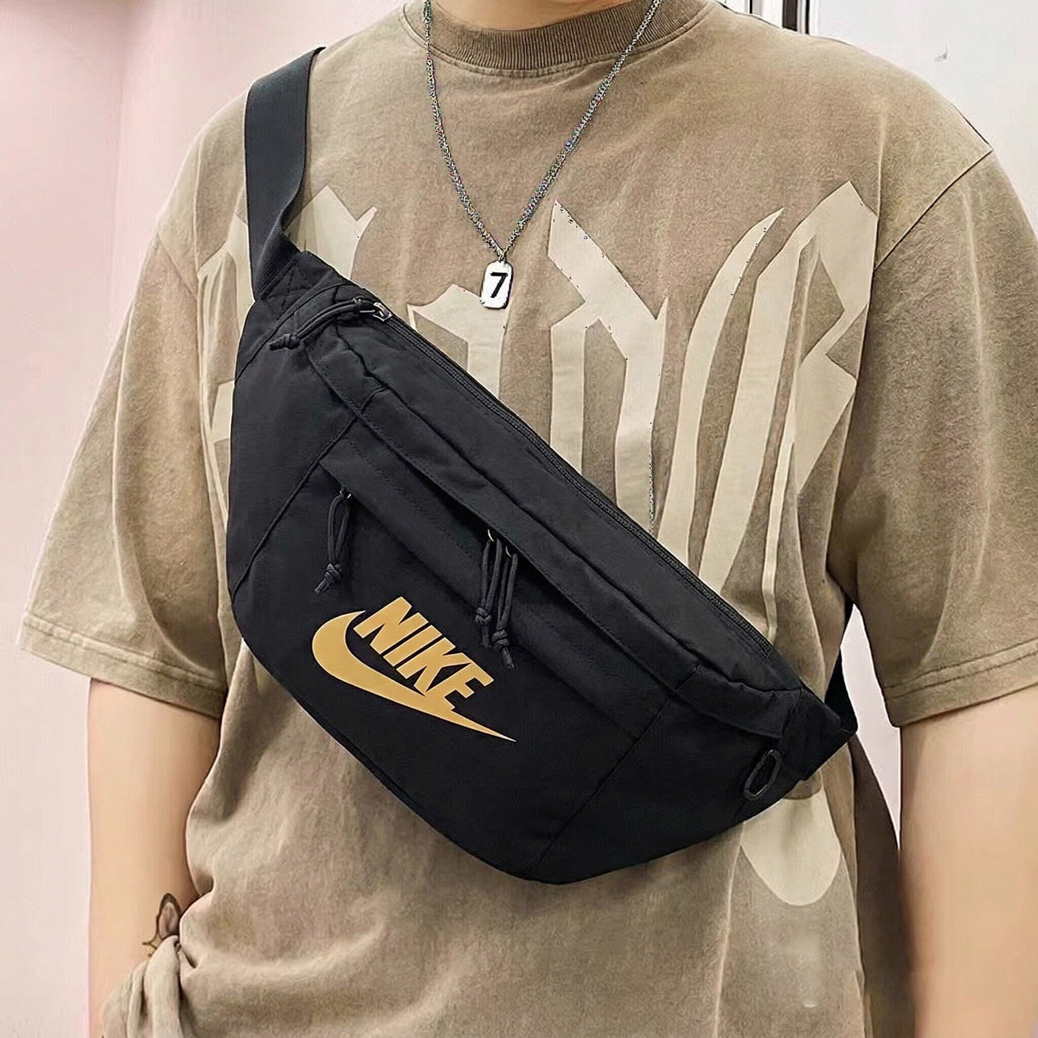 幸运叶子丨NIKE耐克腰包男包女包夏季新款单肩包斜挎包休闲通勤包