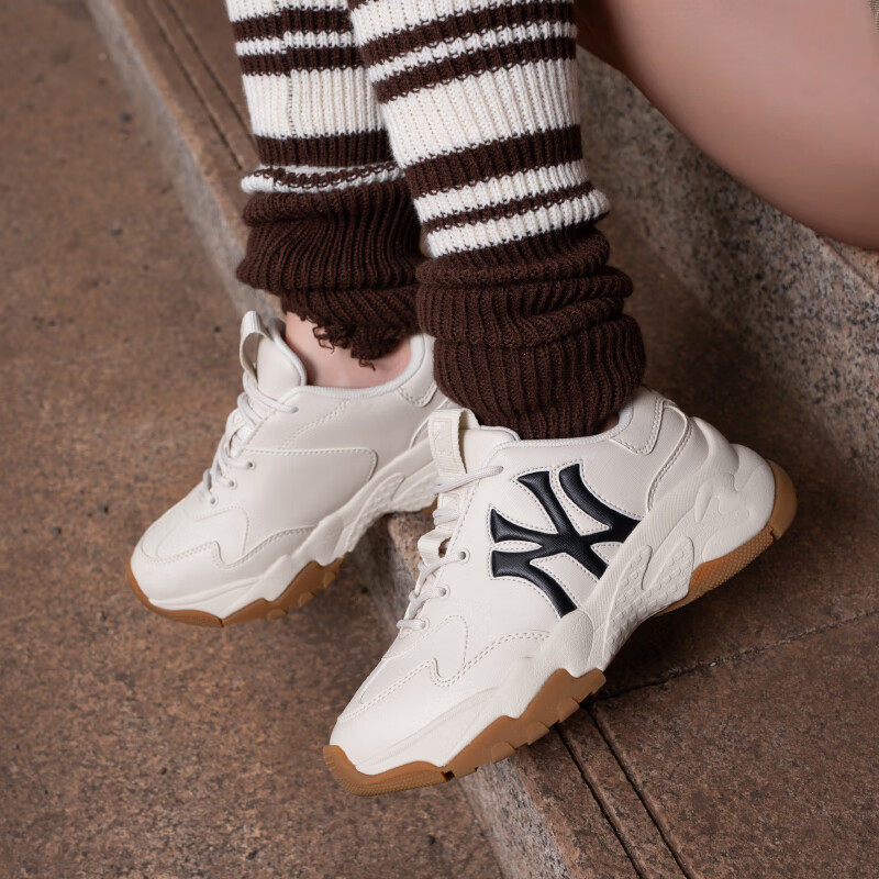 MLB官方 男鞋女鞋厚底休闲老爹鞋潮流新款情侣运动鞋子3ASHB