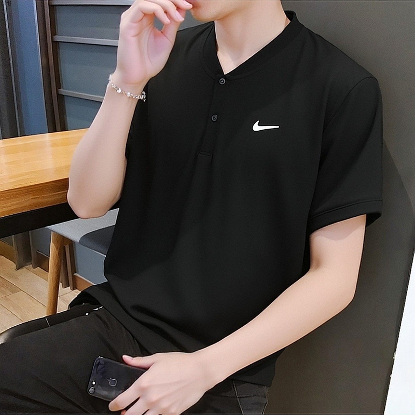 耐克男装2026春季新款运动服翻领短袖POLO衫时尚潮流休闲半袖上衣,运动服/休闲服装,运动POLO衫,淘宝优惠券,粉丝福利购,淘宝优惠卷