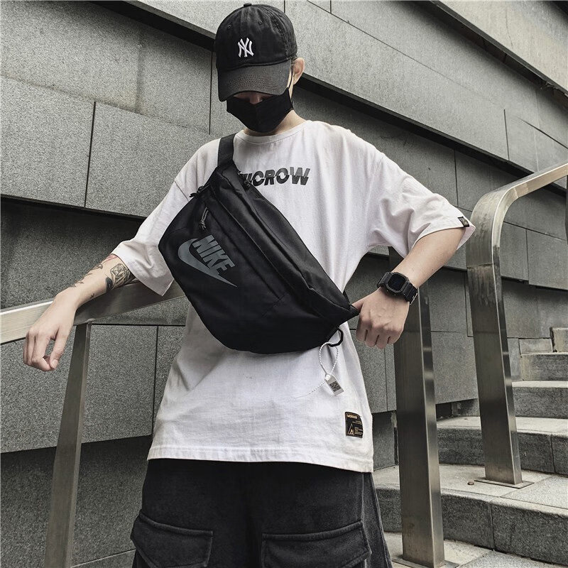 幸运叶子丨耐克NIKE休闲运动包情侣腰包男女胸包大斜挎户外单肩包