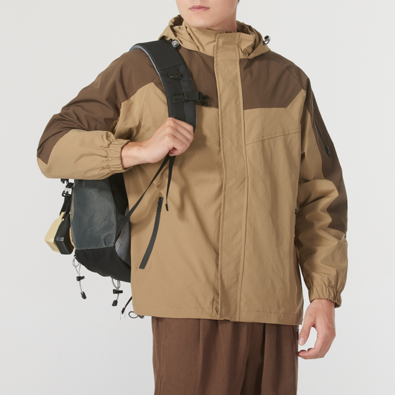 Lanbu蓝步梭织外套男装女装连帽运动服情侣休闲开衫防风外套上衣