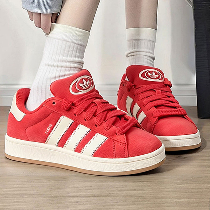 阿迪达斯三叶草女鞋新款时尚CAMPUS 00S经典复古运动滑板鞋面包鞋