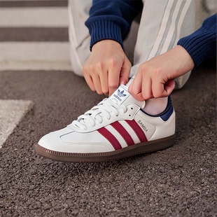 阿迪达斯三叶草板鞋SAMBA德训鞋女鞋新款运动鞋复古休闲鞋男鞋子