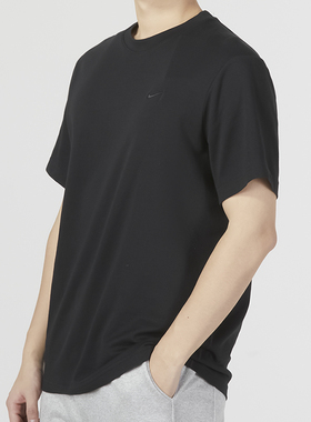 NIKE耐克黑色短袖男装2025夏季新款运动服休闲圆领半袖T恤 DV9832