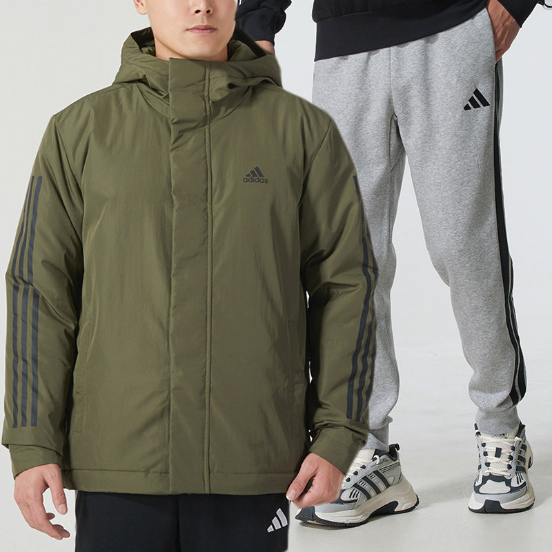 阿迪达斯运动套装男装冬季新款连帽保暖棉服棉衣加绒长裤束脚卫裤,运动服/休闲服装,运动套装,淘宝优惠券,粉丝福利购,淘宝优惠卷