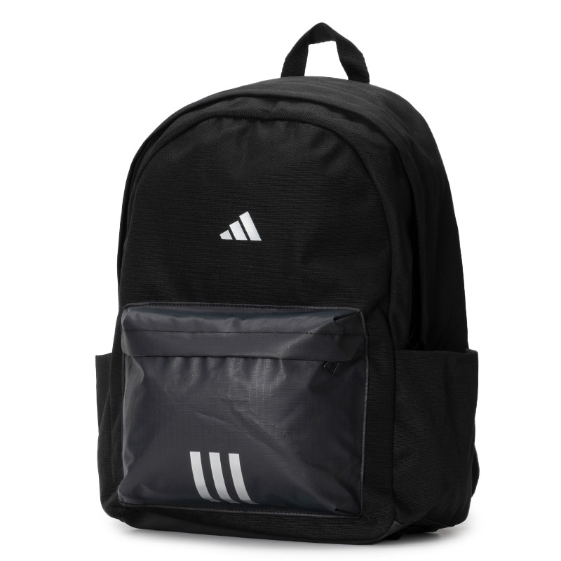 阿迪达斯黑色双肩包男包女包新款学生书包电脑包时尚初中生旅行包