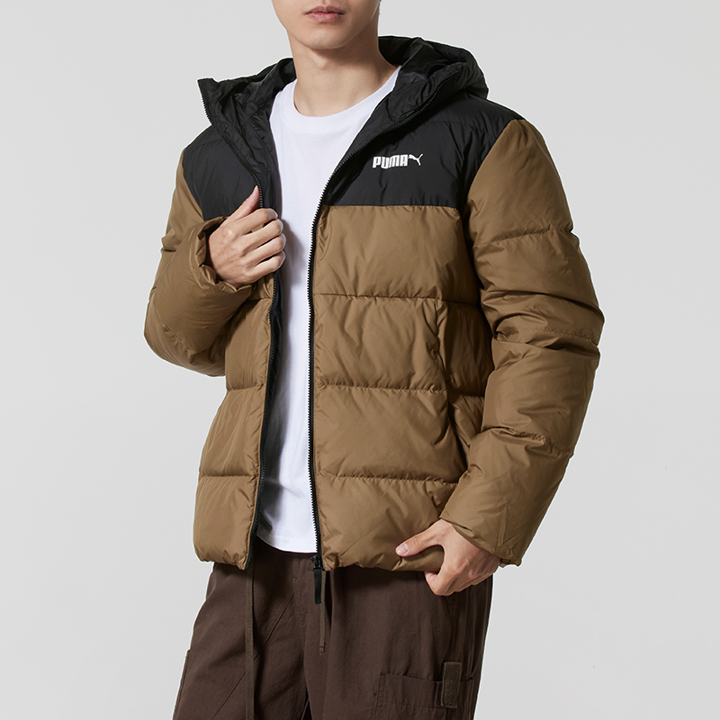 PUMA彪马羽绒服男装冬季新款连帽防风运动羽绒外套防寒保暖休闲服