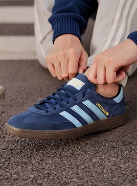 阿迪达斯三叶草男鞋女鞋板鞋2025新款低帮情侣复古休闲鞋BD7633