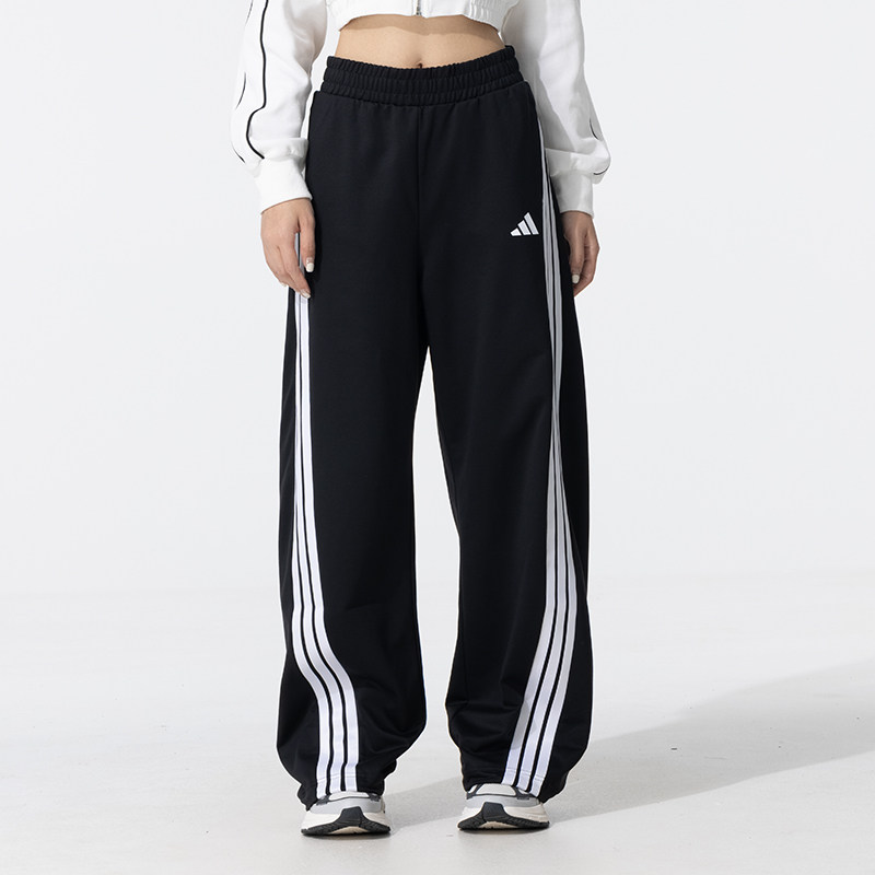 ~阿迪达斯长裤女裤25秋冬新款运动裤休闲裤宽松阔腿裤弯刀裤KE580