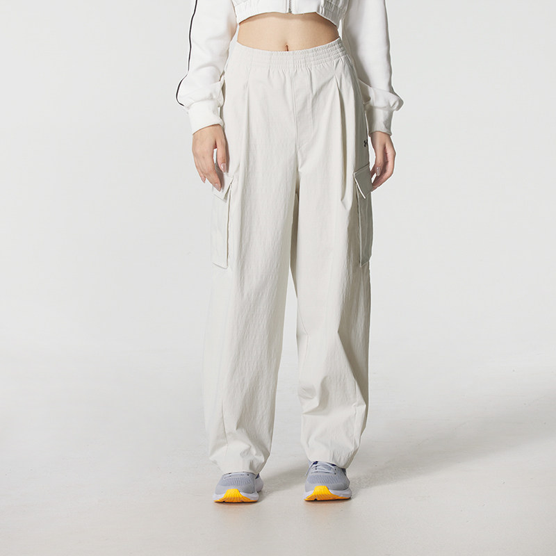 UA安德玛宽松长裤女裤春季新款跑步裤子运动裤女士休闲裤直筒裤