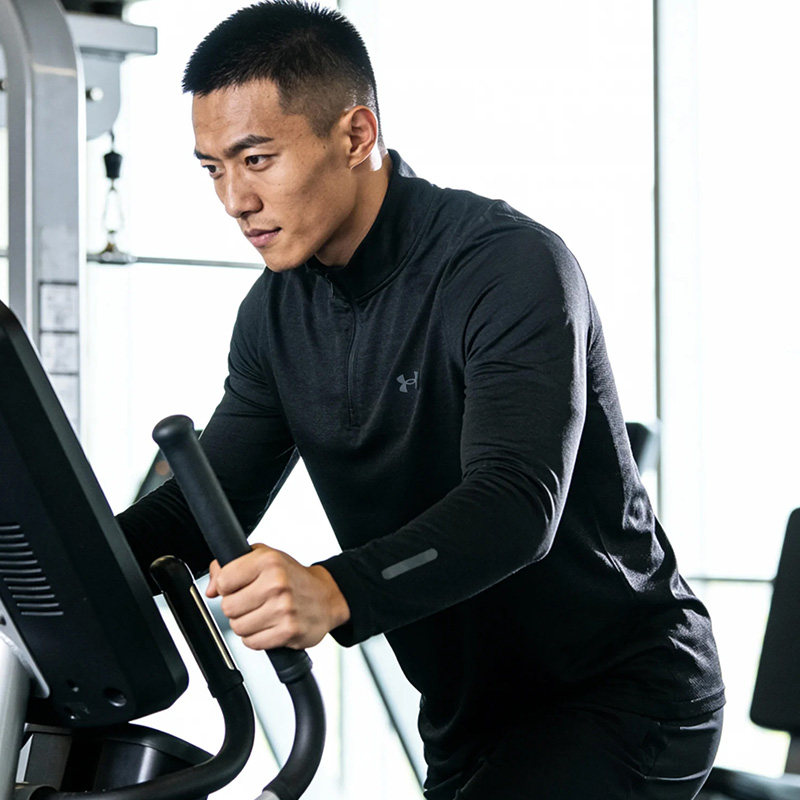 安德玛男装长袖T恤2025新款运动服跑步打底衫立领半开襟休闲服,运动服/休闲服装,运动T恤,淘宝优惠券,粉丝福利购,淘宝优惠卷