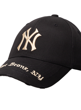 MLB男女鸭舌帽2025冬季新款遮阳运动做旧帽棒球帽休闲帽3ACPKP02N