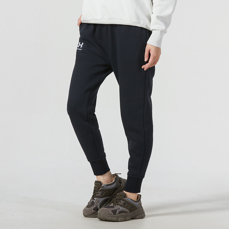 UA安德玛针织长裤女裤冬季新款跑步运动裤健身训练裤子收口束脚裤