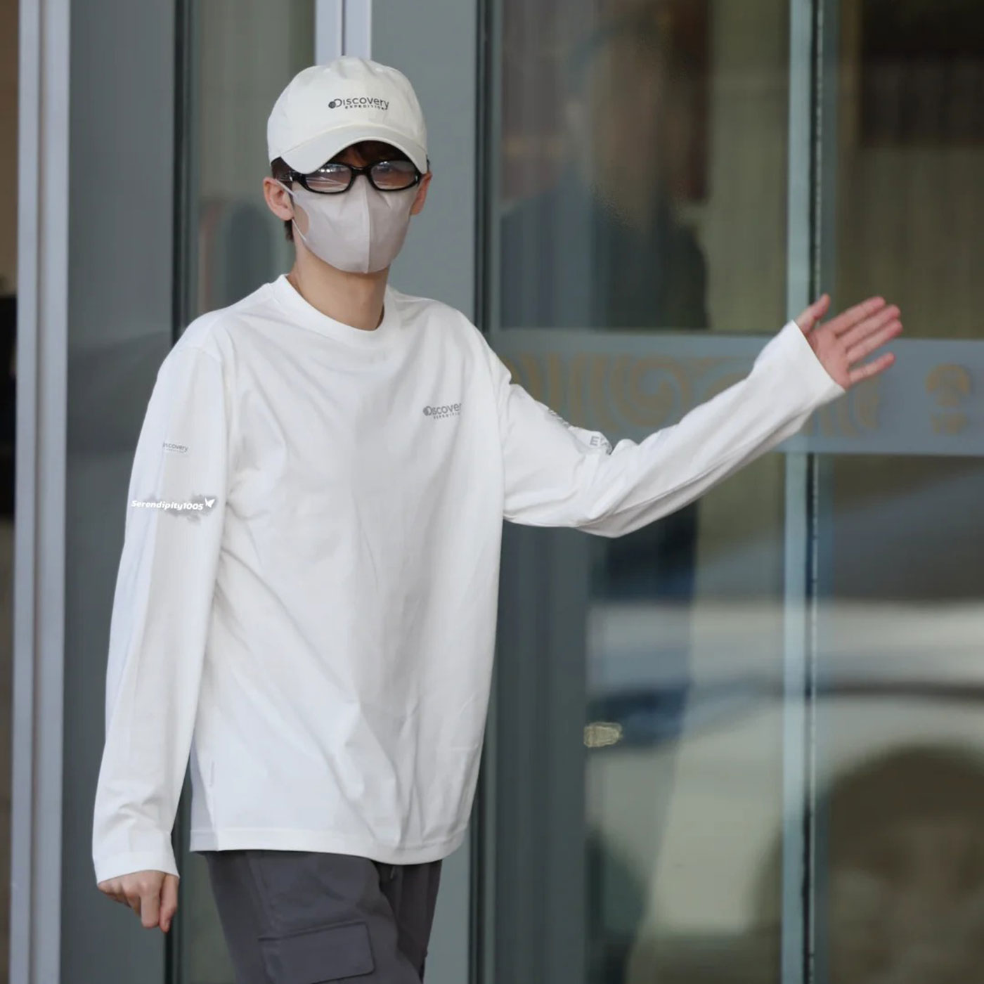 Discovery探索檀健次同款圆领长袖T恤运动服男装25秋季新款休闲衣