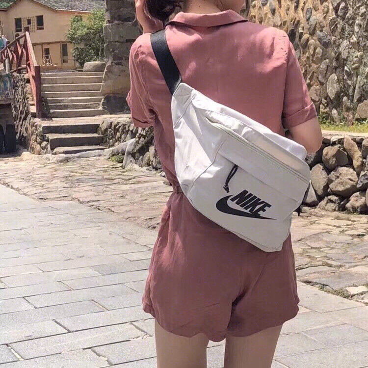 幸运叶子丨NIKE耐克单肩包腰包胸包新款灰白黑钩休闲斜挎包运动包