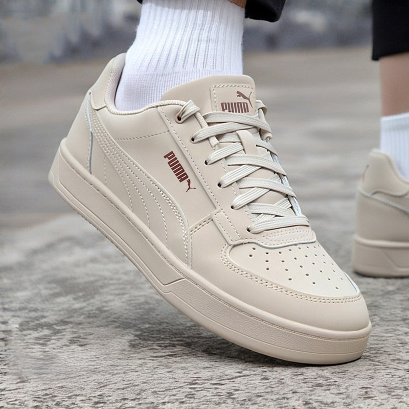 PUMA彪马板鞋男鞋女鞋2025冬季新款卡其色运动鞋低帮休闲鞋395202