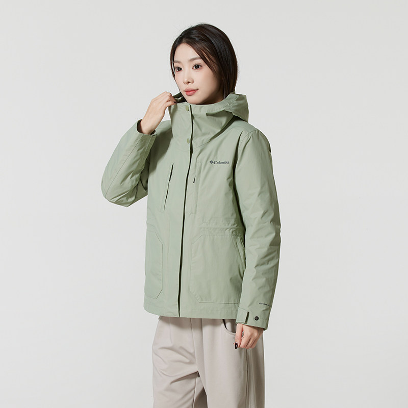 哥伦比亚羽绒三合一冲锋衣女装保暖防风外套户外登山运动服夹克衫,户外/登山/野营/旅行用品,冲锋衣,淘宝优惠券,粉丝福利购,淘宝优惠卷