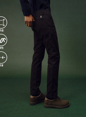 Timberland添柏岚男裤长裤春季新款户外商务通勤修身直筒裤A6C2G