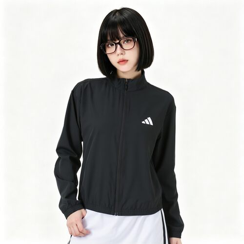 幸运叶子丨Adidas阿迪达斯外套女装夏季梭织夹克运动休闲服JD6539
