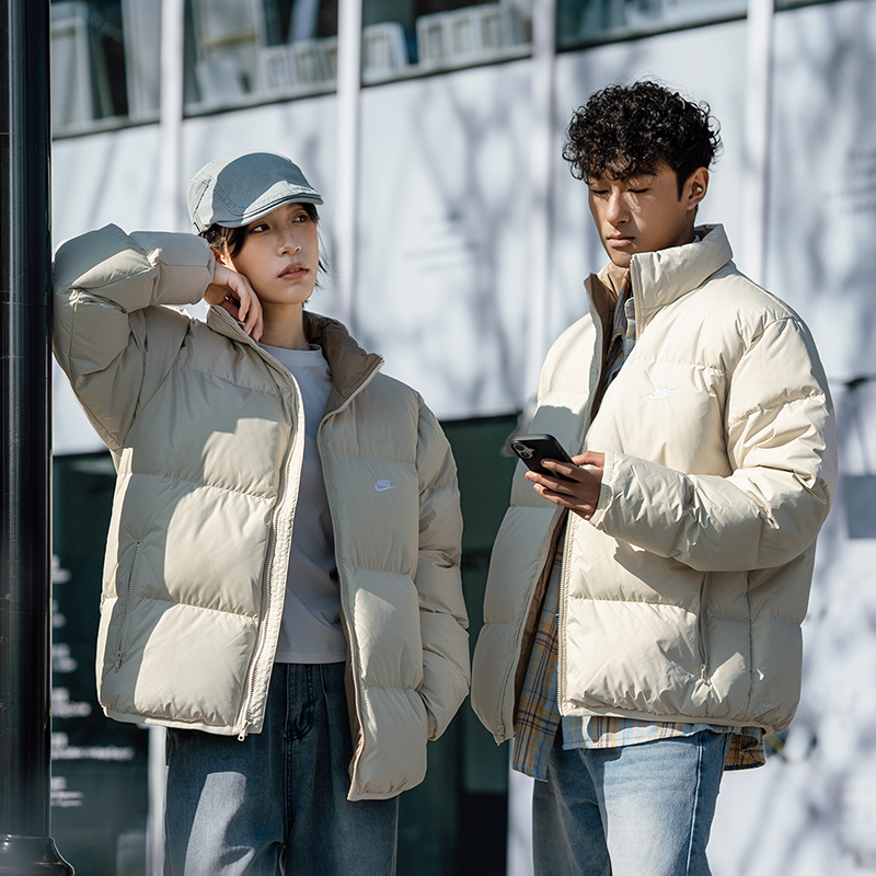 NIKE耐克情侣羽绒服男装冬季新款防风保暖夹克休闲运动服棉羽外套
