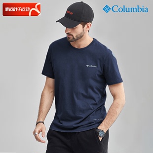 男夏季 新款 圆领半袖 T恤 Columbia哥伦比亚短袖 透气五分袖 户外男士