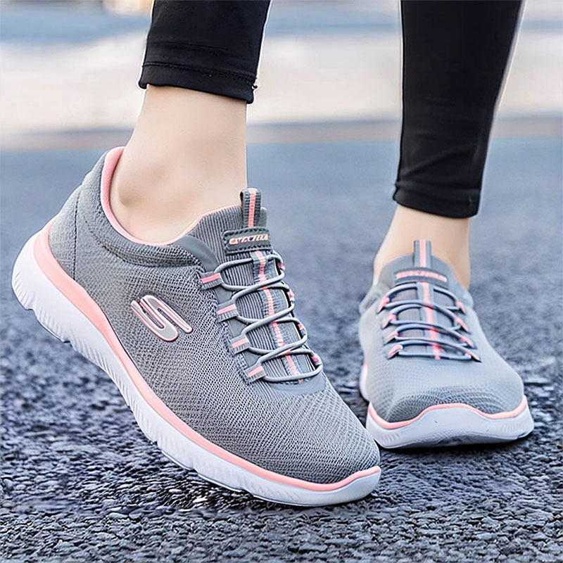 斯凯奇网面休闲鞋女鞋春季新款软底健步鞋妈妈鞋一脚蹬穿脱运动鞋,运动鞋new,运动休闲鞋,淘宝优惠券,粉丝福利购,淘宝优惠卷