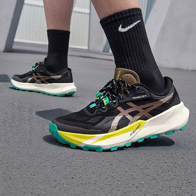 Asics亚瑟士官方跑鞋男2026新款TRABUCO 14运动鞋跑步鞋1011C166