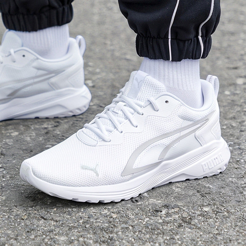 PUMA彪马白色男鞋女鞋春季新款低帮网面跑步鞋运动鞋386269