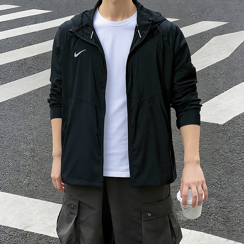 NIKE耐克正品梭织外套男装春季新款休闲跑步运动服男士夹克上衣