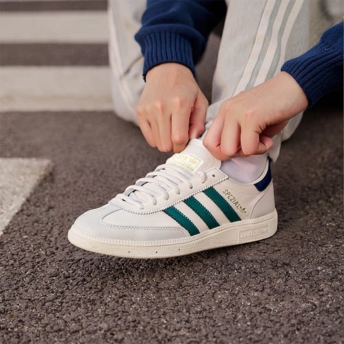 阿迪达斯三叶草德训鞋男鞋女鞋冬季新款SPEZIAL休闲鞋白色运动鞋