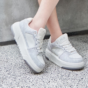 MLB老花鞋子厚底板鞋男鞋女鞋2025冬季新款运动鞋休闲鞋NY学长鞋