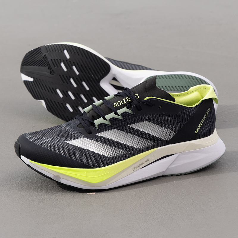 阿迪达斯跑步鞋男鞋2025冬季新款波士顿12运动鞋BOSTON缓震跑鞋