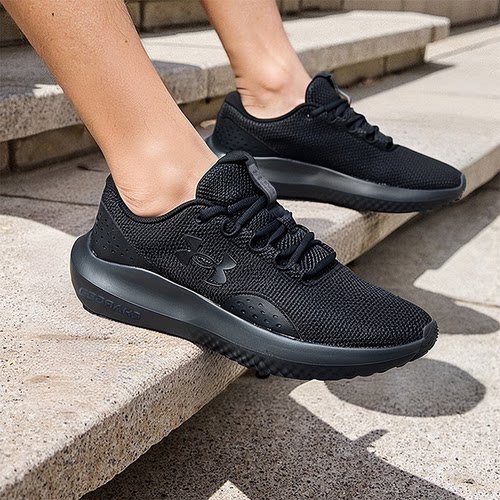 UA安德玛男鞋跑步鞋 2025新款运动鞋子训练轻便黑武士户外跑鞋