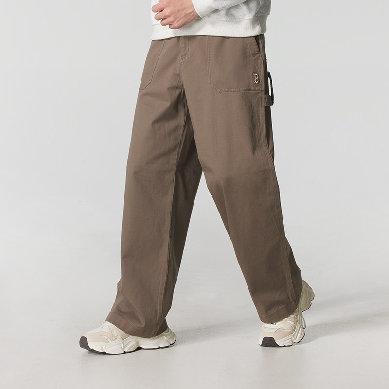 MLB官方 男裤女裤2025冬季新款运动裤时尚裤子梭织长裤3AWPV0954