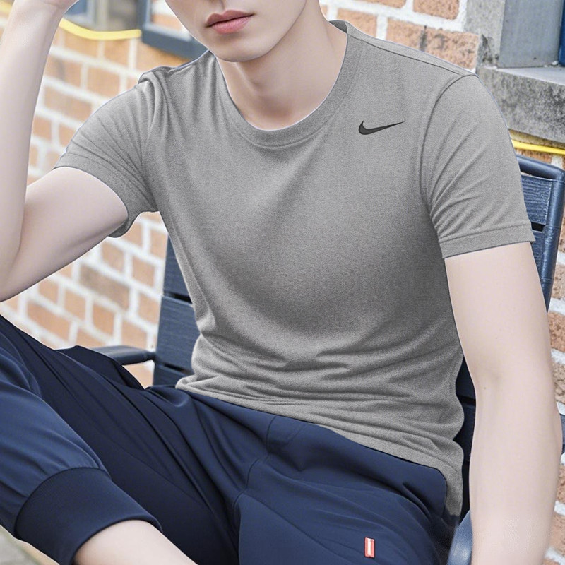 耐克T恤男士 202新款运动服健身速干衣圆领休闲半袖透气冰丝短袖