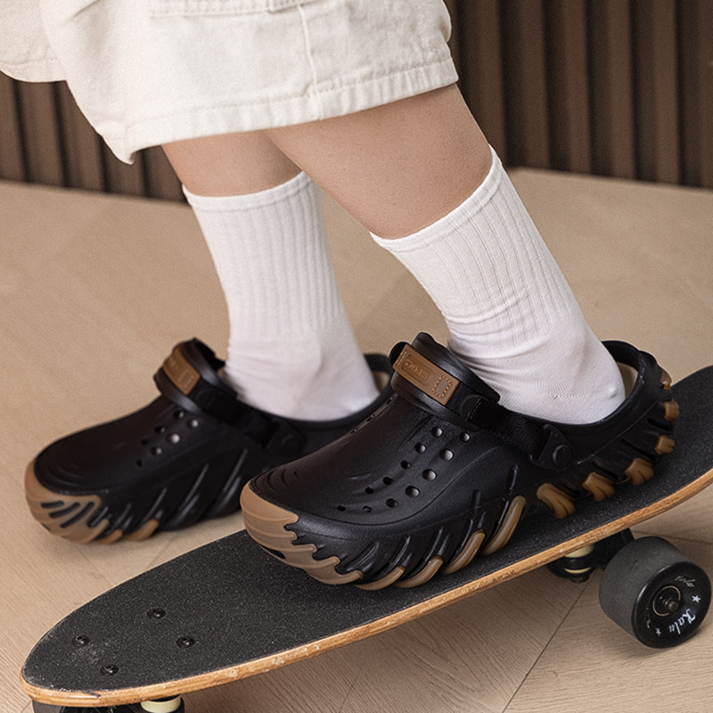 Crocs卡骆驰波波坦克洞洞鞋男女同款潮流户外休闲凉拖鞋潮211