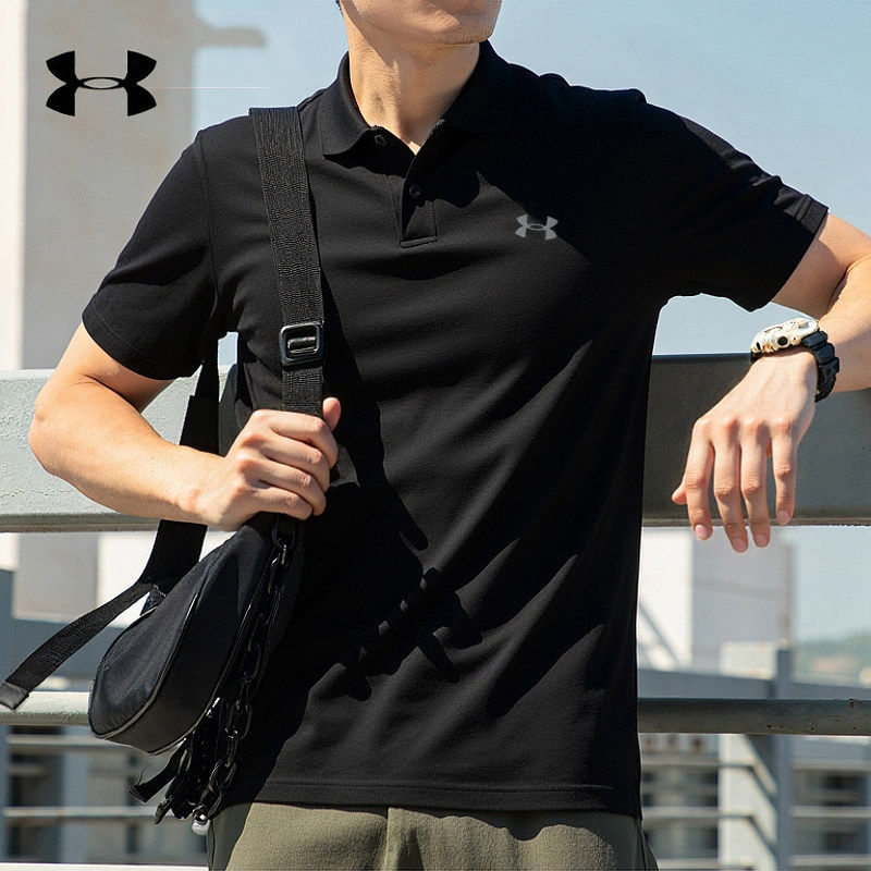 UA安德玛速干POLO衫t恤男夏季新款男士翻领T恤商务高尔夫运动