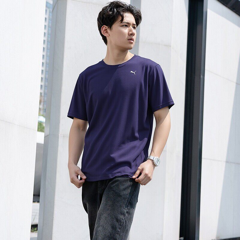 PUMA彪马速干T恤男装夏季新款跑步运动服健身训练服透气短袖半袖