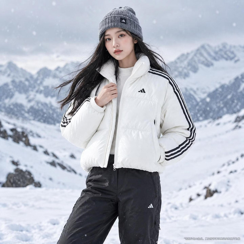 幸运叶子丨阿迪达斯羽绒服女装 2026冬季新款立领运动服户外外套