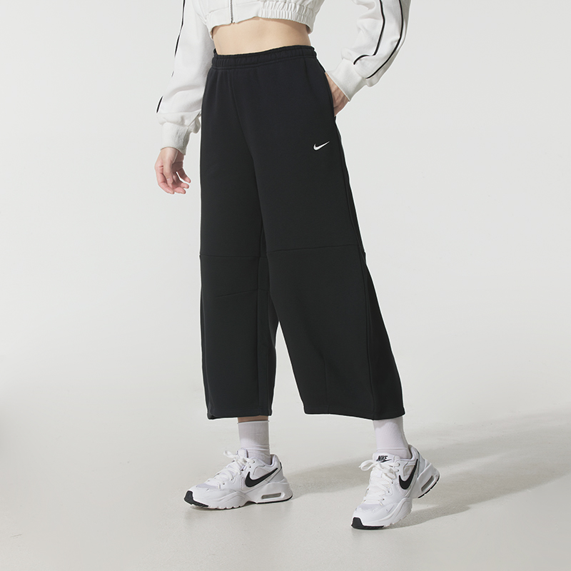 NIKE耐克加绒保暖长裤女裤2025新款宽松运动裤阔腿裤休闲裤IM7475