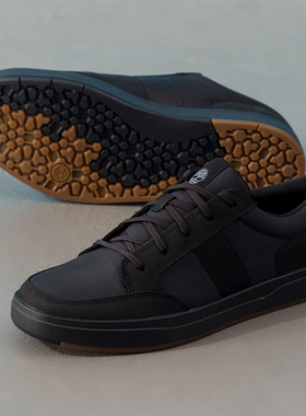 Timberland添柏岚黑色板鞋男2025秋季新款户外休闲鞋低帮商务鞋子