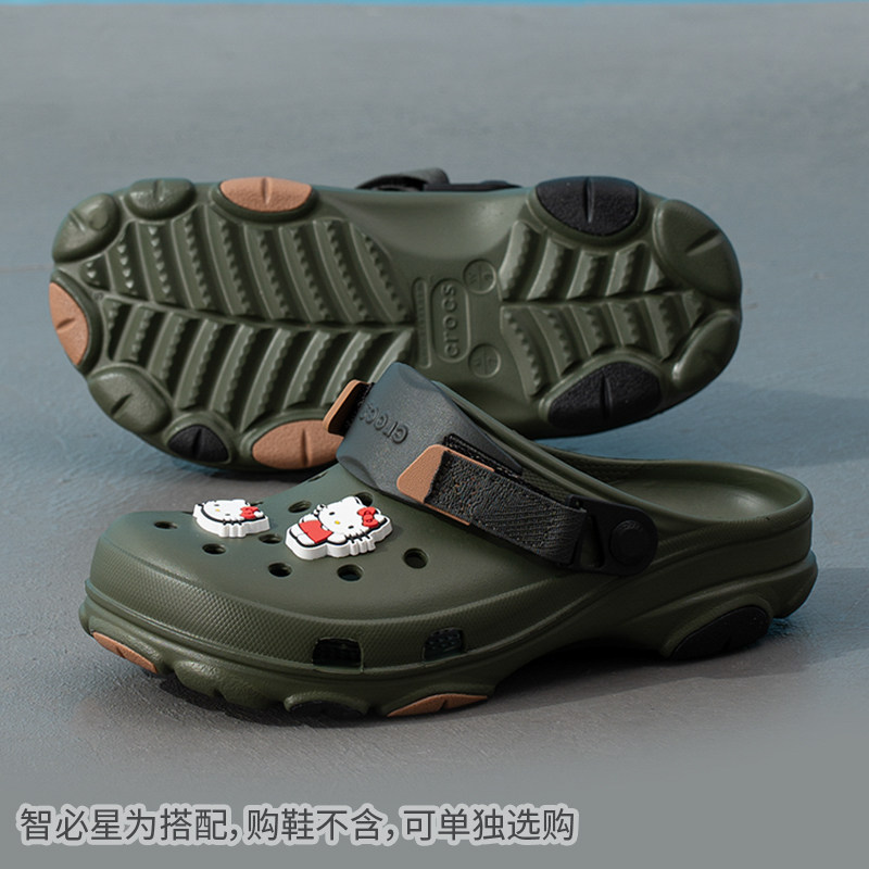幸运叶子丨Crocs卡骆驰经典特林男女沙滩鞋运动一脚穿洞洞凉拖鞋
