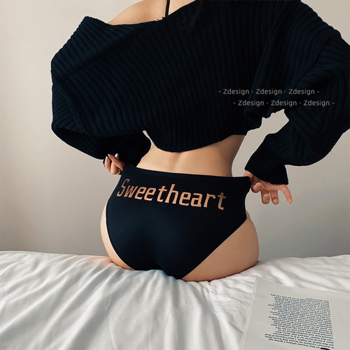 欧美蜜桃女士内裤性感全包低腰