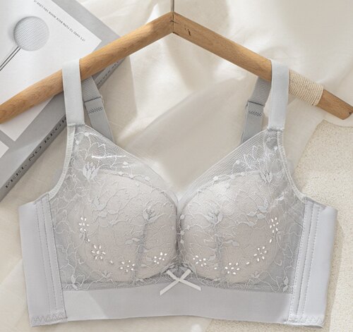新款光面无痕中厚AB通杯乳胶杯聚拢收副乳调整型无磁文胸