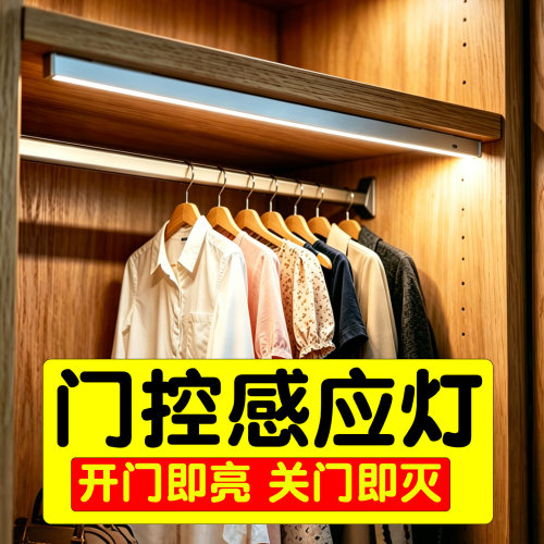 装在柜子里的灯开门即亮关门即灭