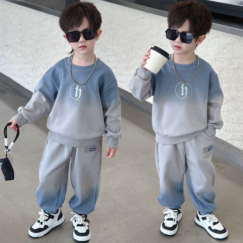 左西风云男童秋装套装2026新款宝宝衣服儿童装秋季卫衣帅气时髦潮