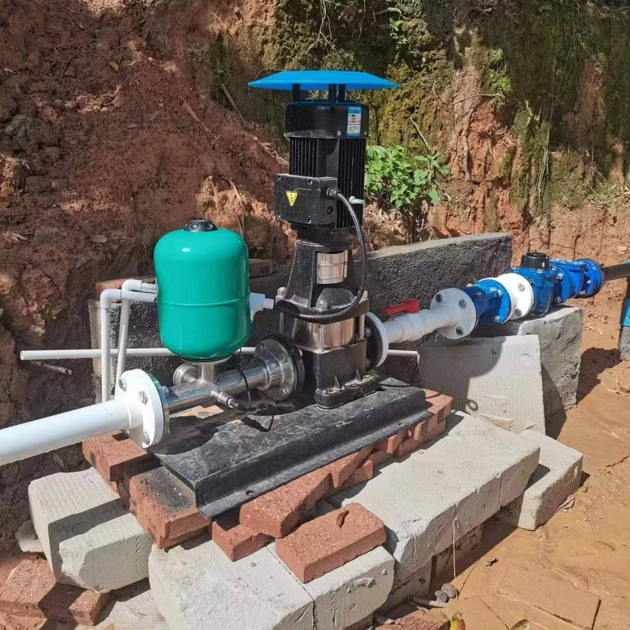 惠州沃德工程隧道远程施工用水多级泵恒压控制自动启停压力2Mpa